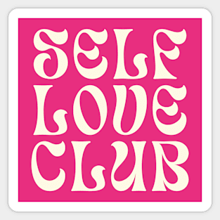 Self Love Club Typography Design VI Sticker